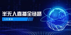 5月更新-半无人直播全链路：AI数字人+千川截流实战，女装选品与防违规…-聊项目