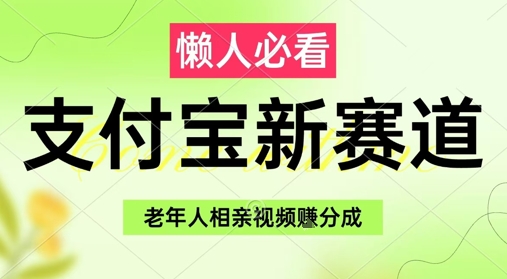 支付宝新赛道，利用老年人相亲视频，挣分成收益，轻松月入过W，操作简单-聊项目