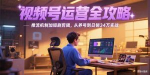 2025视频号运营全攻略，推流机制加短剧剪辑，从养号到日销34万实战-聊项目