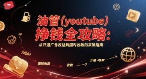 油管(youtube)挣钱全攻略：从开通广告收益到国内收款的实操指南-聊项目