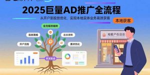 2025巨量AD推广全流程，从开户到投放优化，实现本地实体业务高效获客-聊项目
