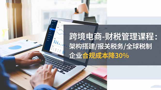 跨境电商-财税管理课程：架构搭建/报关税务/全球税制，企业合规成本降30%-聊项目