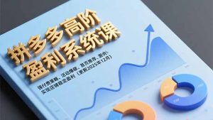 拼多多高阶盈利系统课，强付费策略、活动爆破、首页推荐，实现店铺稳定盈利(更新12月-聊项目